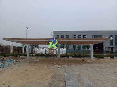 河北定州工業(yè)園膜結構車棚工程項目