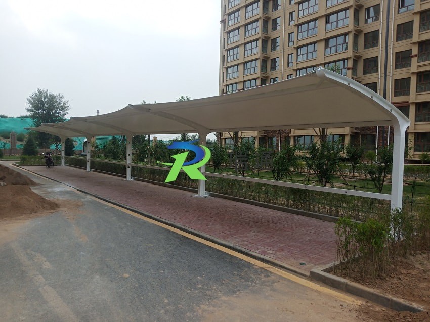 張家口市陽原縣紫玉嘉園小區(qū)車棚