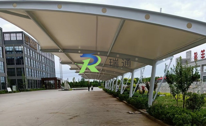 邢臺(tái)市清河縣昭友羊絨膜結(jié)構(gòu)車棚